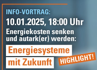 Infovortrag Energiesysteme mit Zukunft